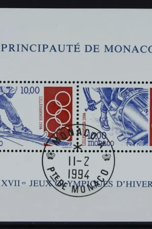 Monaco Michel Blok 61 Autentyczny