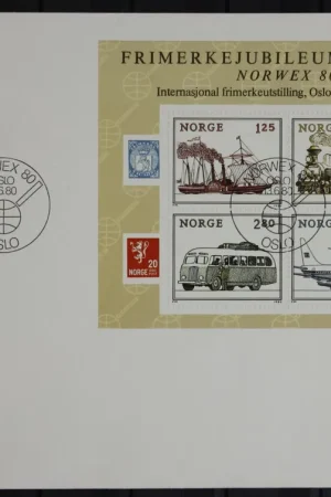 Darmowa dostawa Noorwegen Michel Blok 3 FDC