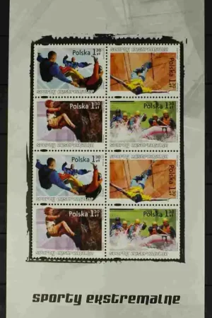 Autentyczny Polen Michel 4176-4179 Kleinbogen