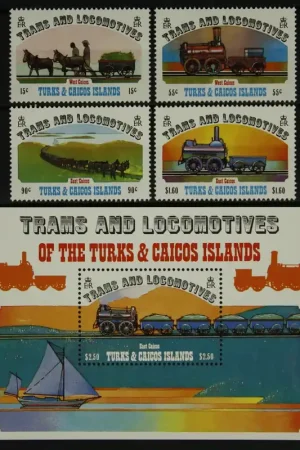 Oryginalny Turks & Caicos Eil. Michel 620-624