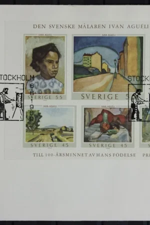 Zwrot pieniędzy Zweden Michel Blok 1 op FDC