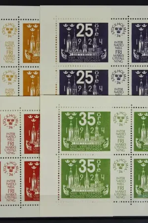 Zweden Michel Blok 2-5 Wyprzedaż