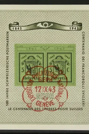 Autentyczny Zwitserland Michel Blok 10