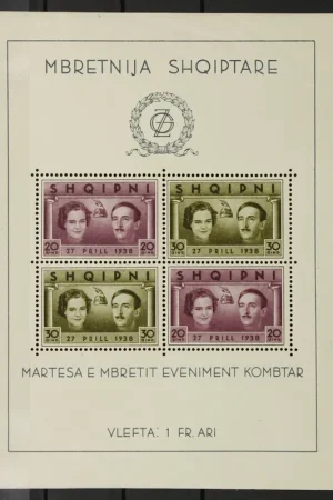 Zwrot pieniędzy Albanie Michel 272-273 (Blok 2)