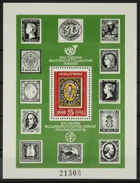Oferta Bulgarije Michel 2782 Blok 91