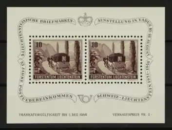 Liechtenstein Michel 248 Blok 4 Oferta limitowana