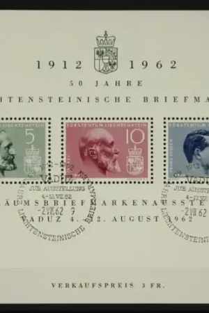 Liechtenstein Michel 415-417 Blok 6 Niska cena