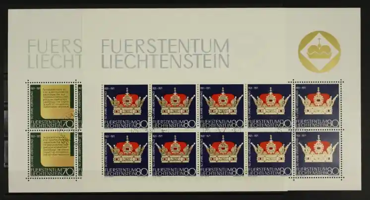 Tylko dziś Liechtenstein Michel 546-547 Kleinbogen