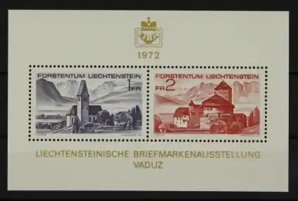 Liechtenstein Michel 565-566 Blok 9 Rabat