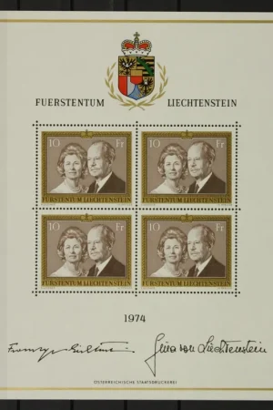 Liechtenstein Michel 614 Kleinbogen Darmowa dostawa