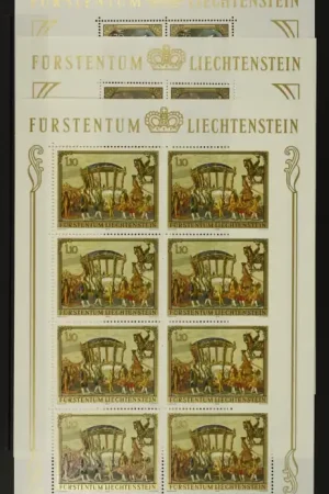 Szybka dostawa Liechtenstein Michel 717-719 Kleinbogen