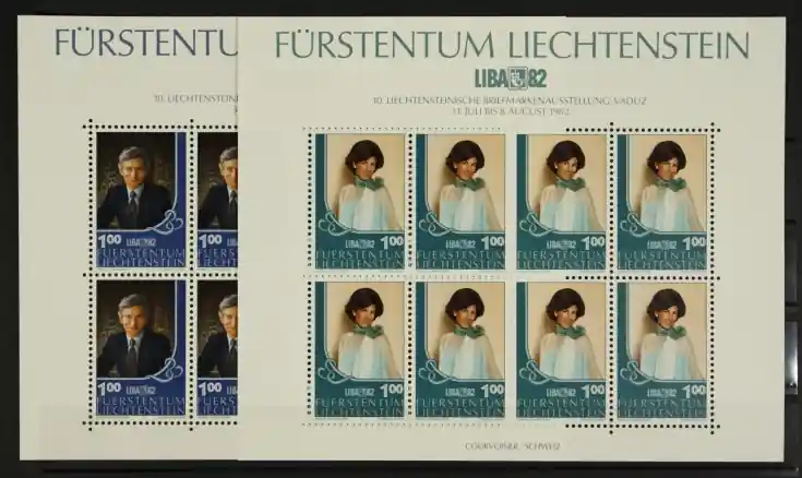 Liechtenstein Michel 797-798 Kleinbogen Zwrot pieniędzy