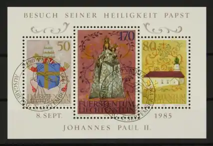 Liechtenstein Michel 878-879 Blok 12 Tani