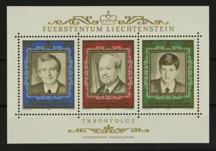 Oferta limitowana Liechtenstein Michel 942-944 Blok 13