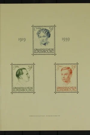 Luxemburg Michel 339-341, Blok 3 Oferta limitowana