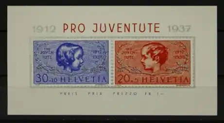 Zwitserland Michel Blok 3 Zwrot pieniędzy