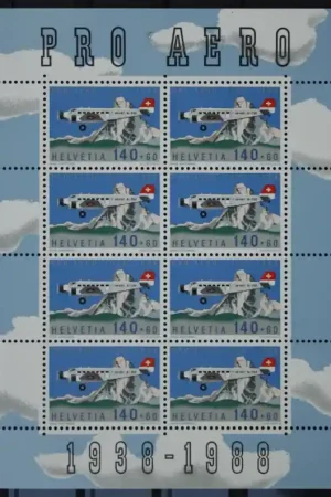 Rabat Zwitserland Michel 1369 Kleinbogen