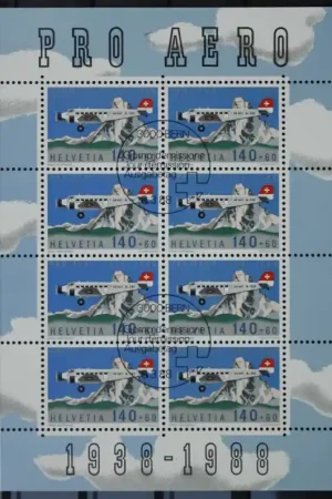 Oryginalny Zwitserland Michel 1369 Kleinbogen