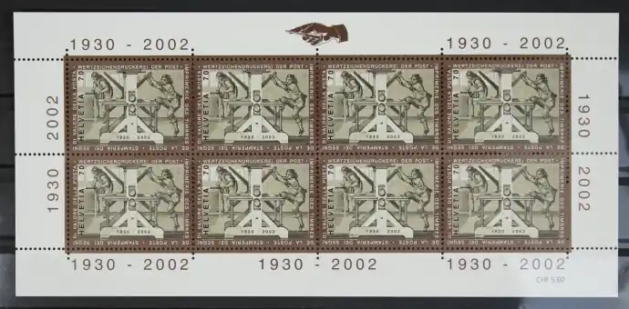 Zwitserland Michel 1807 Kleinbogen Oryginalny