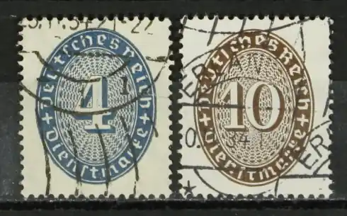 Deutsches Reich Dienst Michel 130-131 X Bezpieczna płatność