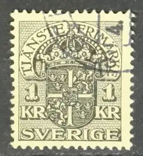 Zweden Dienstzegel Michel 28 Oferta limitowana