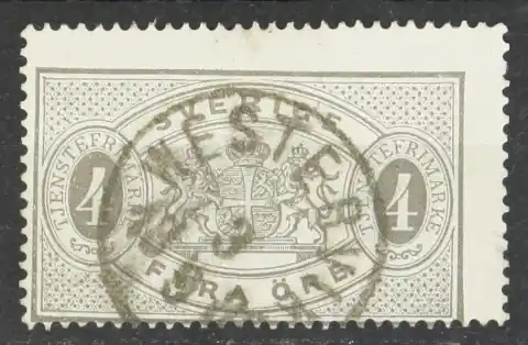 Zweden Dienstzegel Michel 2A Szybka dostawa