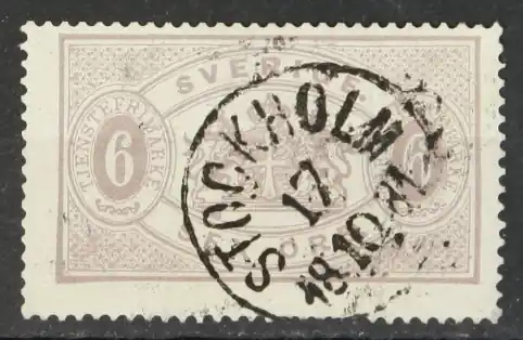 Zweden Dienstzegel Michel 4Aa Wyprzedaż