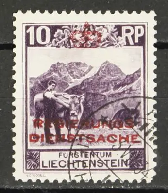 Premium Liechtenstein Dienst Michel 2 B