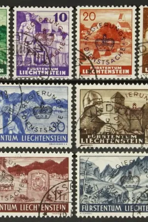 Liechtenstein Dienst Michel 20-27 Kup teraz