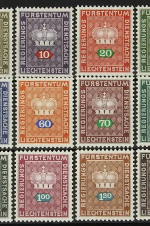 Liechtenstein Dienst Michel 45-56 Promocja