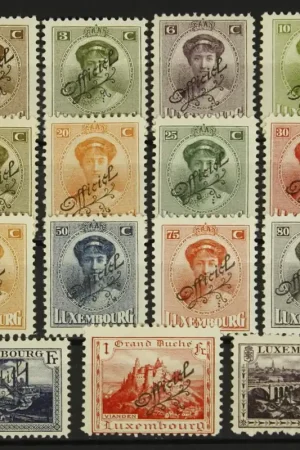 Luxemburg Dienst Michel 109-123 Najlepsza cena