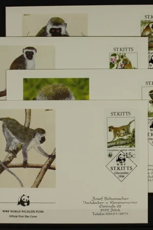 Tani St. Kitts Michel 184-187 FDC