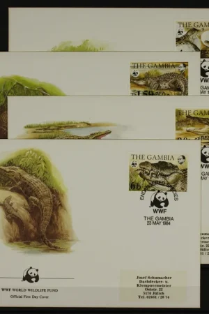 Gambia Michel 517-520 FDC Ekspresowa dostawa