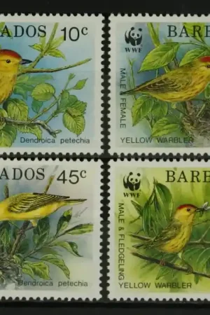 Oryginalny Barbados Michel 770-773