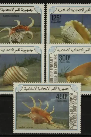 Autentyczny Comoren Michel 746-750