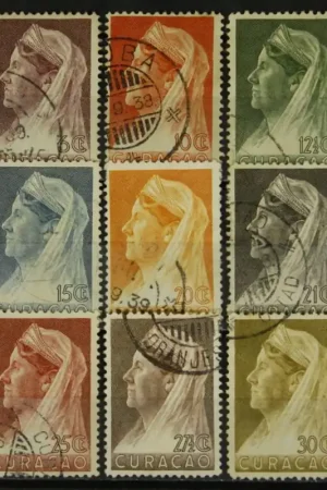 Curacao NVPH 126-134 Rabat