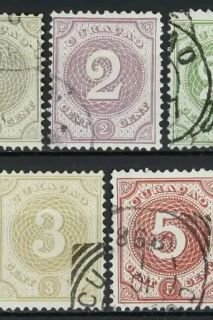 Curacao NVPH 13-17 Autentyczny