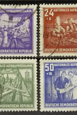 DDR, Michel 303-306 Autentyczny