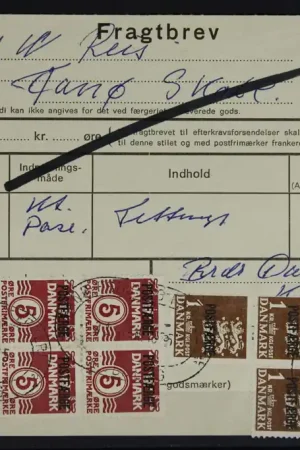 Autentyczny Denemarken Postveer Brief