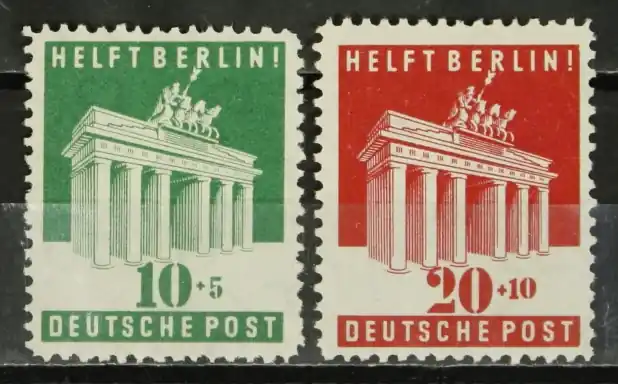 Autentyczny Duitsland, Geallieerde Bezetting Mi. 101-102