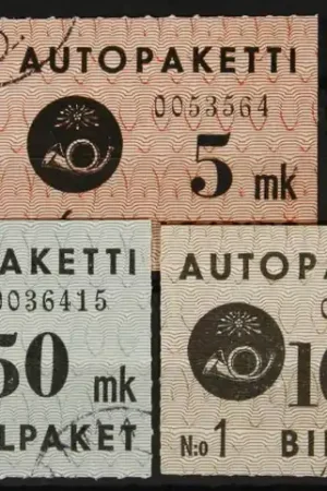 Finland Auto-Pakket zegels 1-5 Promocja
