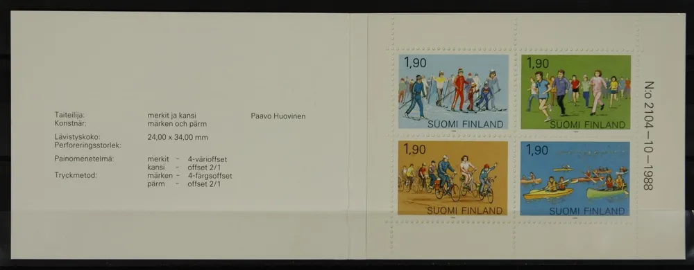 Finland Postzegelboekje 24 Wysoka jakość