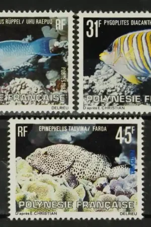 Frans Polynesie Michel 343-345 Wysoka jakość