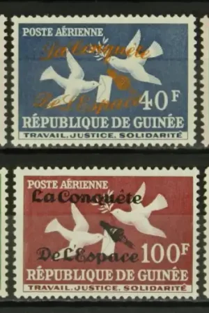 Autentyczny Guinee Republiek Michel 145-148 II