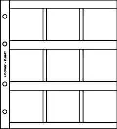 Zamów teraz Lindner K9 Karat muntenblad (5x) + rode schutbladen