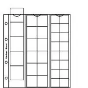 Popularny Lindner K5 Karat muntenblad (5x) + rode schutbladen