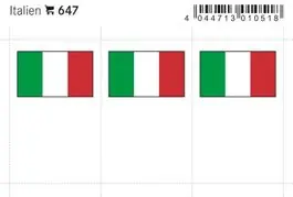 Nowość Lindner 647 Vlaggen etiket Italie