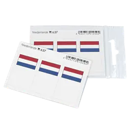 Lindner 637 Vlaggen etiket Nederland Oryginalny
