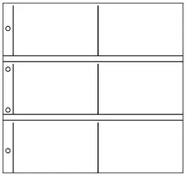 Lindner 3060 bladen helder horizontaal (10x) Wyprzedaż