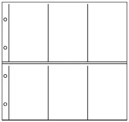 Wyprzedaż Lindner 3051 blad zwart vertikaal (1x)